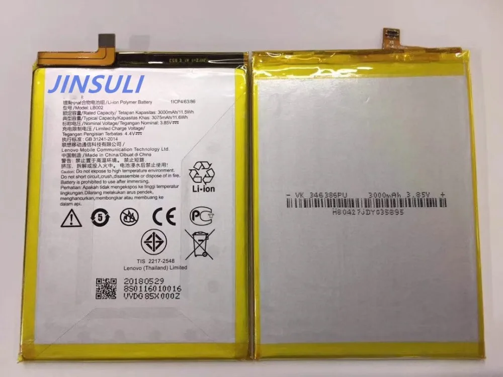 

100% new original For Lenovo K520t S5 LB002 battery 3000mah battery+track code