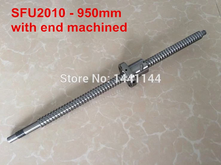 

Ball screw SFU2010 - 950mm plus 1pcs 2010 Ballnut end machined