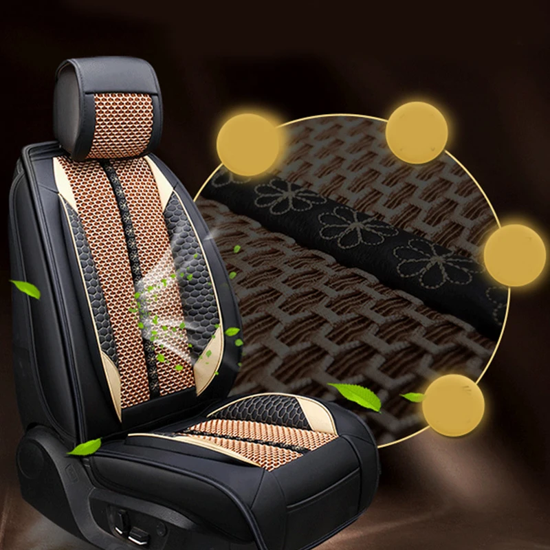 Универсальные чехлы для сидений автомобиля чехлы из искусственной кожи+ ледяной шелк+ губка+ нетканый материал для Toyota Corolla Camry Rav4 Auris Prius Yalis внедорожник