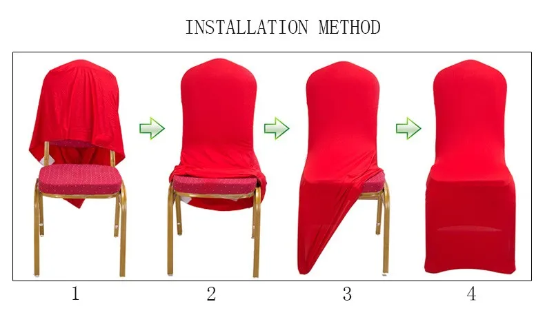 Свадебные украшения стрейч полиэстер лайкра ткань приспособленные Чехлы для банкета обеденный дом стулья лайкра спандекс чехлы на стулья