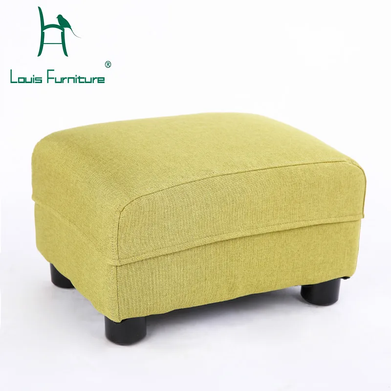 

Louis Fashion Stools Ottomans Solid Wood Simple Modern Living Room Household Shoe Changing Tatami Children
