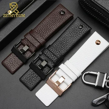 

Genuine leather watch strap 22 24 26 27 28 30mm watchband for diesel DZ7370 DZ7313 DZ7413 DZ7257 watch band leather bracelet