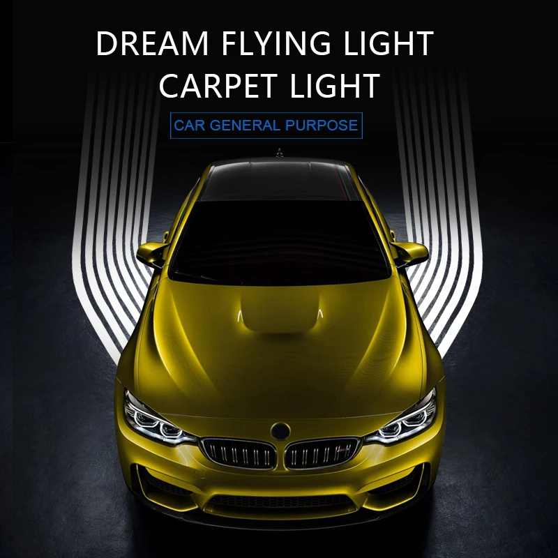 Автомобильный светильник с крыльями ангела, светодиодный светильник для мотоцикла, светильник-призрак, прожектор с логотипом, лазерный светодиодный светильник для Passat b6 Ford peugeot 206