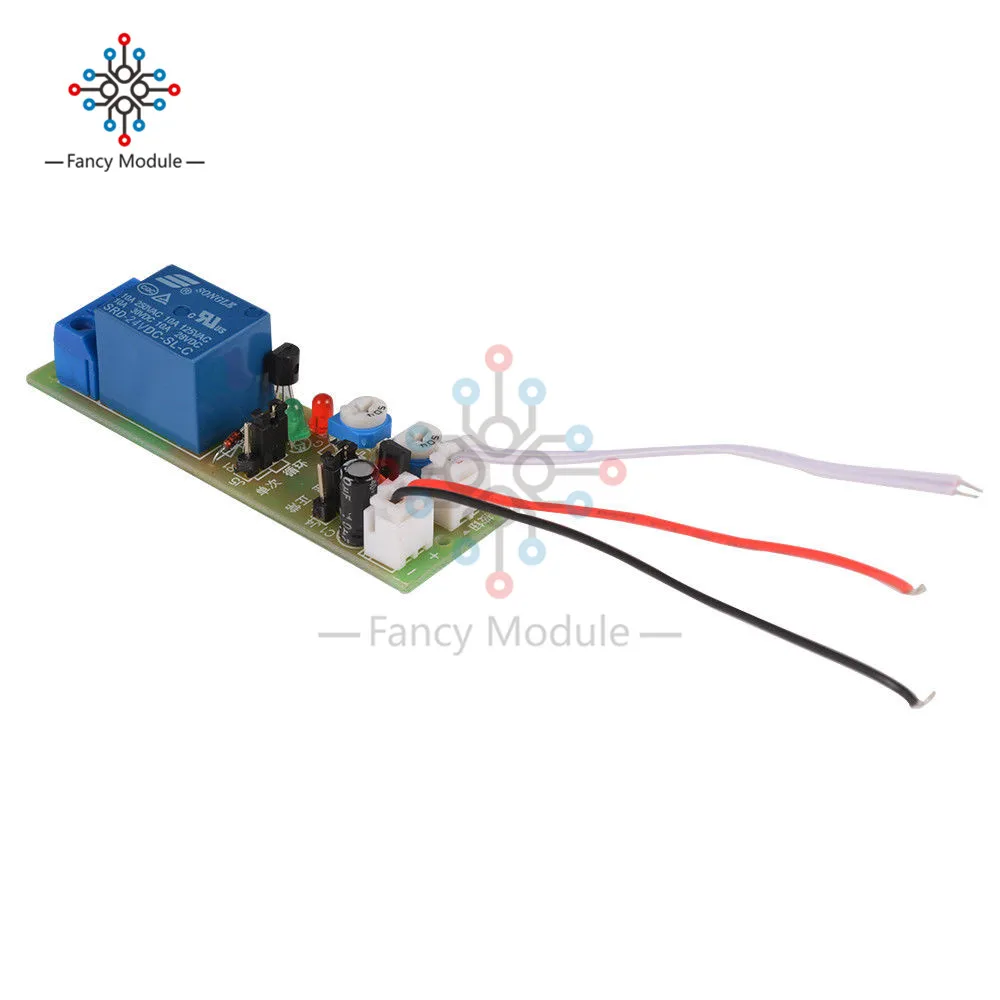 Регулируемый цикл постоянного тока 5 в 12 В 24 в 60 мин таймер задержки включения/выключения реле Модуль платы таймер управления реле Модуль