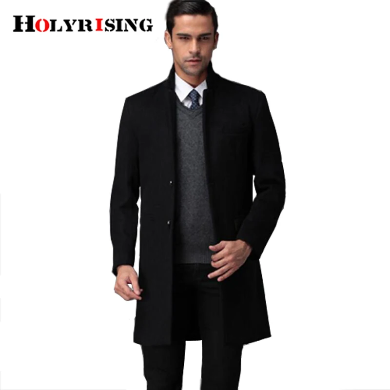 

9XL size new winter slim jacket men's wool blends coat male casual coat high quality pluse size windbreaker Holyrising