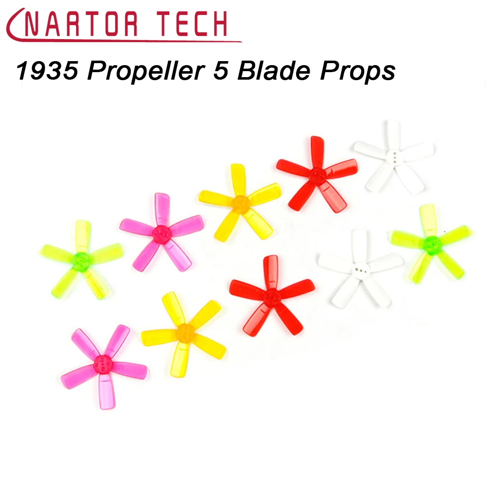 

DIY 10 Pairs 1935 Propeller 5 Blade Props for UAV90 90GT RC Drone Quadcopter FPV Racer Brushless Motor