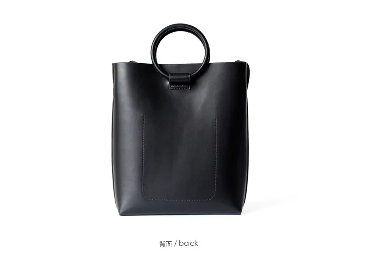 Повседневная простая большая сумка тоут новая женская сумка на плечо женская модная сумка из натуральной кожи