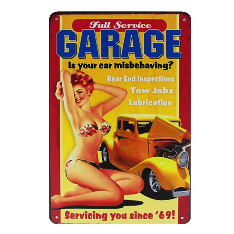 DAD'S Garage налет винтажные металлические жестяные вывески для дома, бара, паба, декоративные металлические пластинки, наклейки на стену магазина, художественный плакат, подарок N194 - Цвет: B