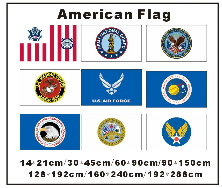 KAFNIK Custom USAF USA Air флаг силы 14*21 см/90*150 см/192*288 см 3*5 футов для украшения дома