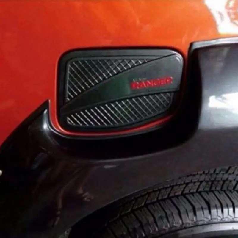 Fuel Tank Cover For Ford Ranger T6 T7 T8 2012-Exterior Matte Black ABS Plastic Gas Cover 4X4 Auto Accessory