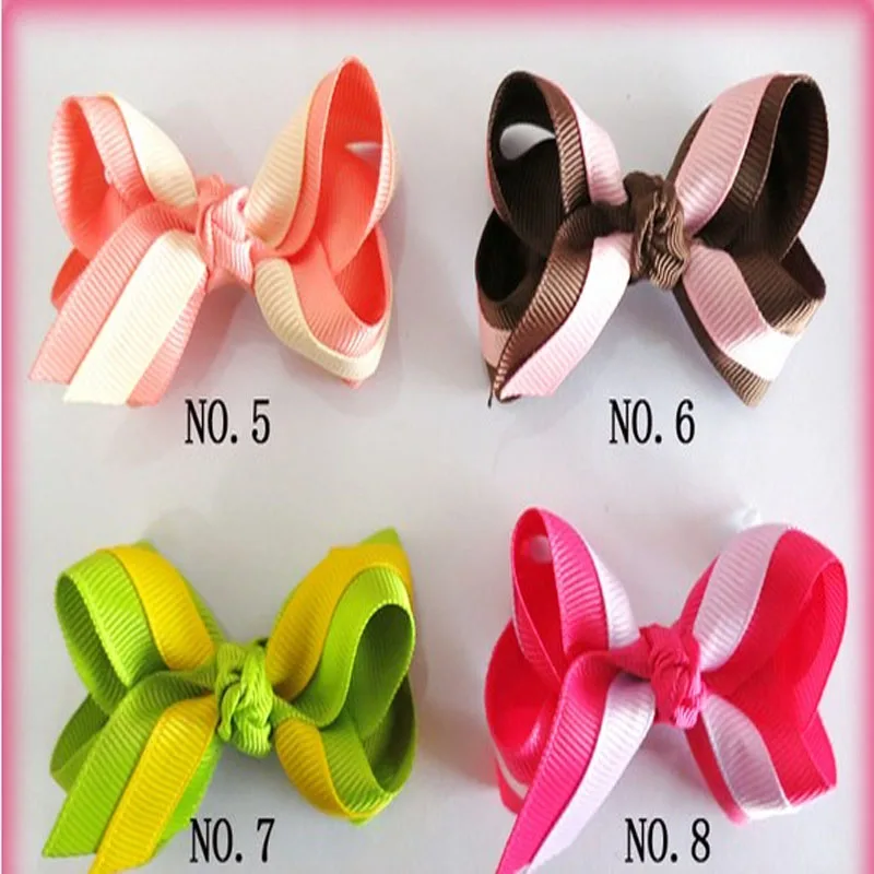 100 blessding Good Girl Boutique 2,7" двухслойный ABC лук клип 260 No