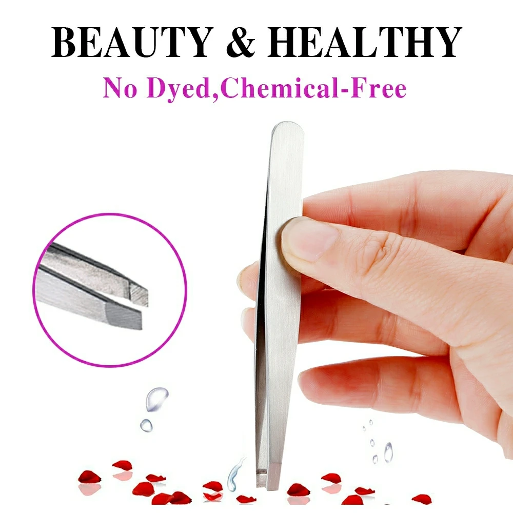 Anti-static Stainless Steel Tweezers Maintenance Tools Industrial Precision Straight Tweezers Repair Tool For Eyebrow DIY