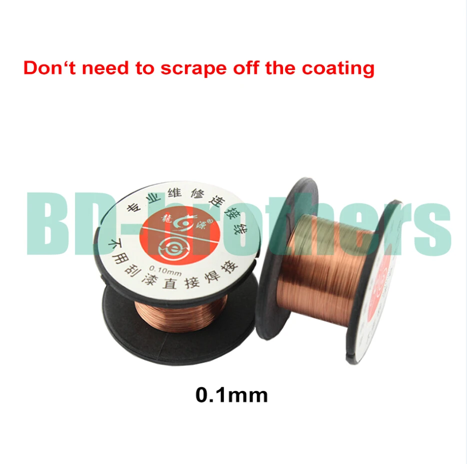 0.1mm Jump Wire Copper Wire Roll Soldering Solder PPA Enamelled Reel