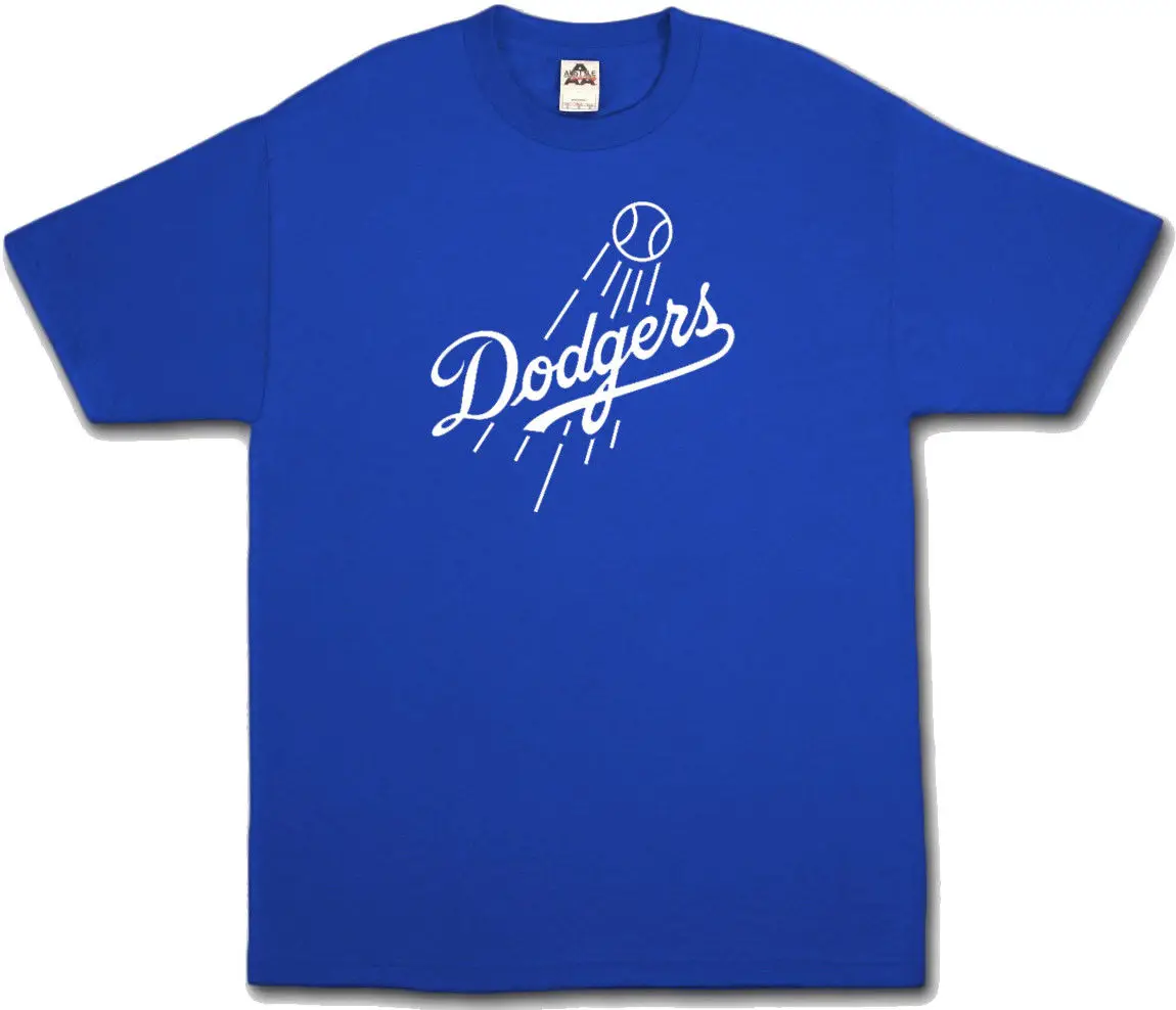 Dodgers Blue T Shirt Fan Baseball LA Los Angeles Champs All Sizes S 3XL