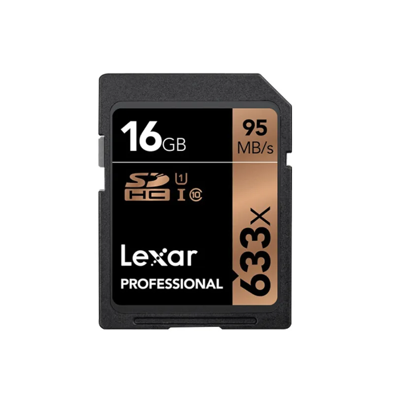 Lexar 633x SD карта, 32 ГБ, класс 10, 95 МБ/с. UHS-I слот для карт памяти 64 ГБ 128 ГБ 256 V30 U3 для 1080p Full-HD 4K Камера - Емкость: 16GB