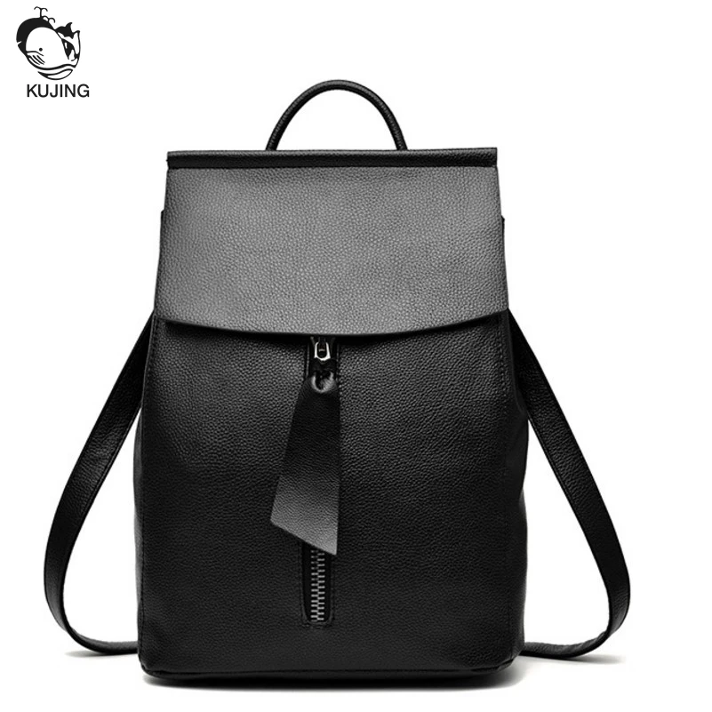 KUJING women backpack trend high end ladies multi functional leisure
