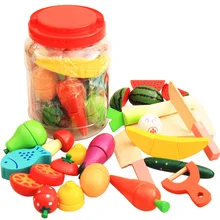 Wooden music cut fruit vegetables and fruits as magnetic toys honestly see boys and girls play children suit