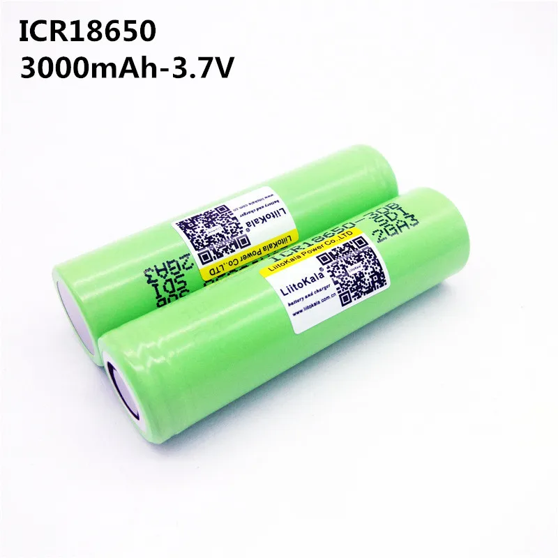 

2pcs 3.7V 3000mAh rechargeable Li-ion battery ICR 18650 30B Electronic cigarette toys tools flashligh