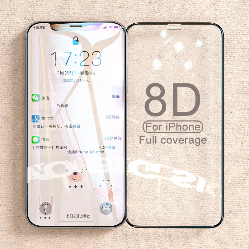 

Arvin 8D Glass For iphone X 7 8 Plus Screen Protector Protective Glass For iphone XS XR XSMAX Glass For iphone 6 6S Plus Glass