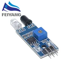 100 шт., инфракрасный обходом препятствий Сенсор модуль смарт автомобиль робот 3-жильный светоотражающий фотоэлектрический датчик