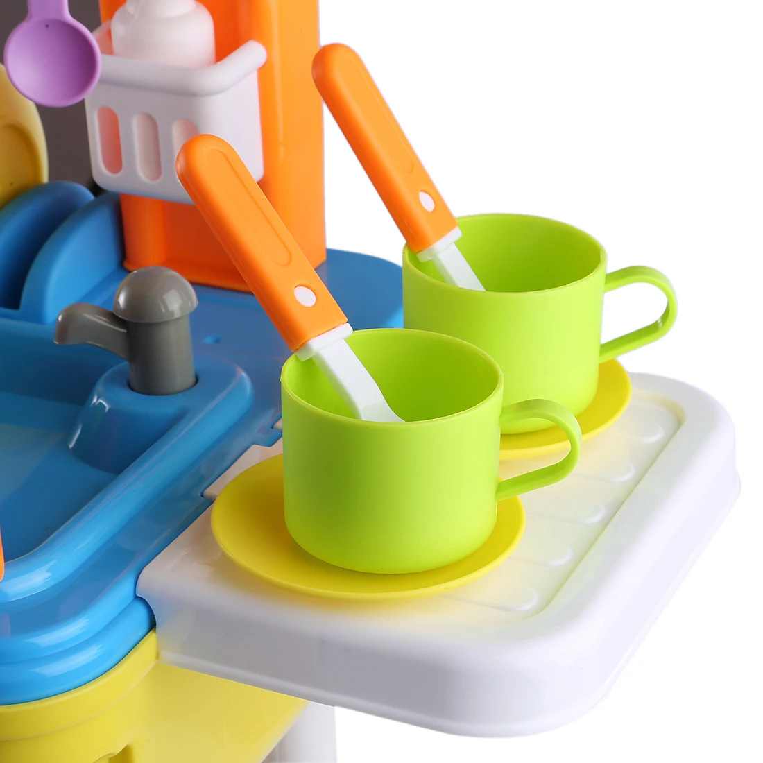 Детский кухонный набор, Детские кухонные игрушки, большая кухонная модель для приготовления пищи, обучающая игрушка для ребенка с багажным органайзером