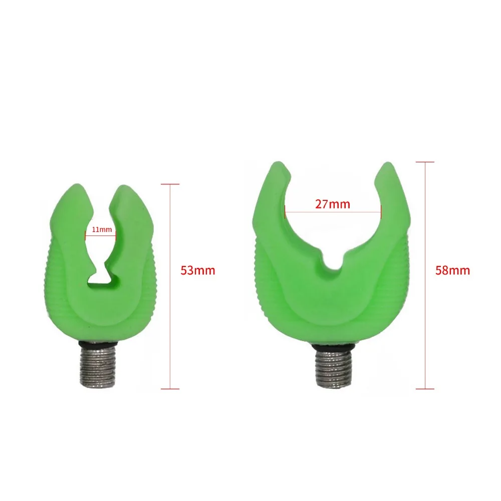 2 шт. флуоресцентная резиновая стыковой подставки под Стержень Отдыха вышлите ваш заказ прямо к этому поставщику стержень головки для отдыха карп стержень лежит захваты для стыковой ручки