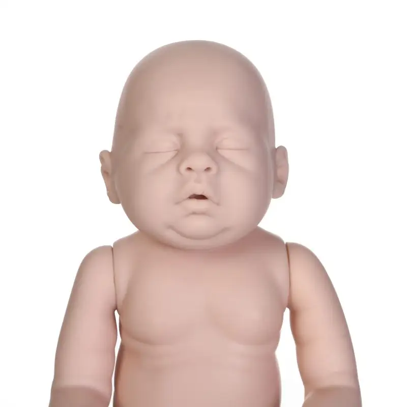 Неокрашенный bebe Комплект reborn 2" Мягкий силиконовый винил полный корпус анатомически правильный мальчик девочка Спящая кукла комплект прототип