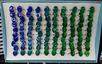 

Great circle mood ring planar ellipse geometric crystal Adjustable mood rings change color ring
