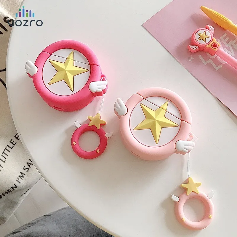 

VOZRO Cartoon Wireless Bluetooth Earphone Case For Apple AirPods Silicone Charging Headphones Cases For Airpods Protective Cover