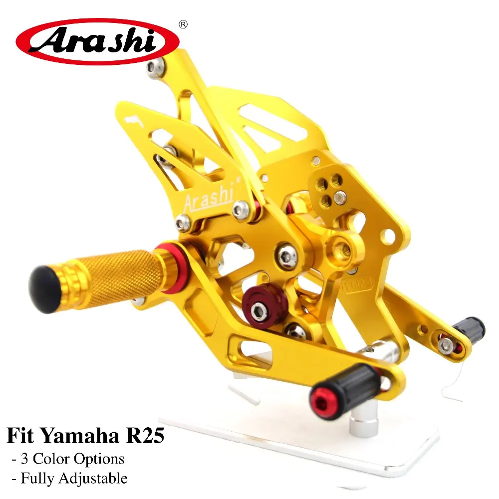 Arashi 1 Set Rider CNC Adjustable Footrest For YAMAHA R 3 R 25 YZF R3 R25 2015 2016 2017 2018 Foot Pegs Rear Sets Arashi 1 Set Rider CNC Adjustable Footrest For YAMAHA R 3 R 25 YZF R3 R25 2015 2016 2017 2018 Foot Pegs Rear Sets
