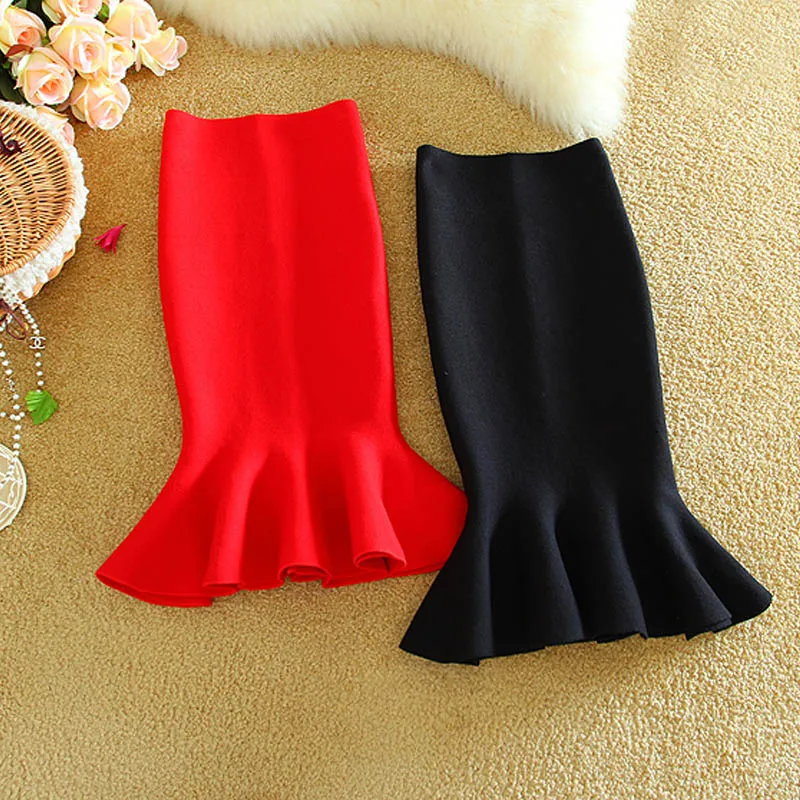 Fs0198 Ruffles Midi Femininas Fish 1