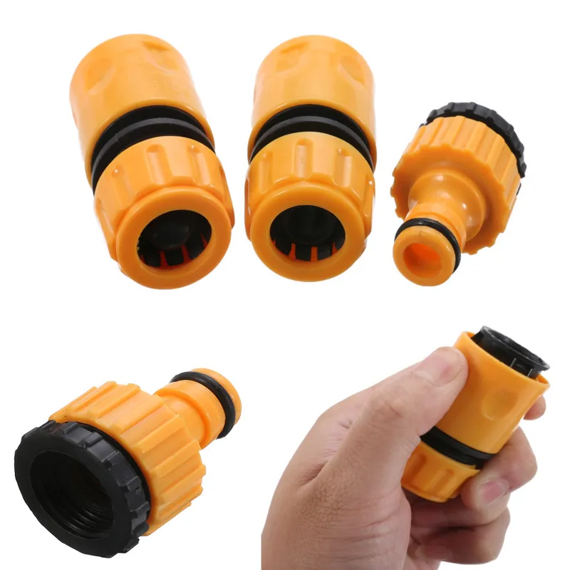 

3pcs Quick Fast Coupling Adaptor Drip Tape Quick Tap Garden Water Connector Irrigation Hose Pipe Watering Irrigation Tools