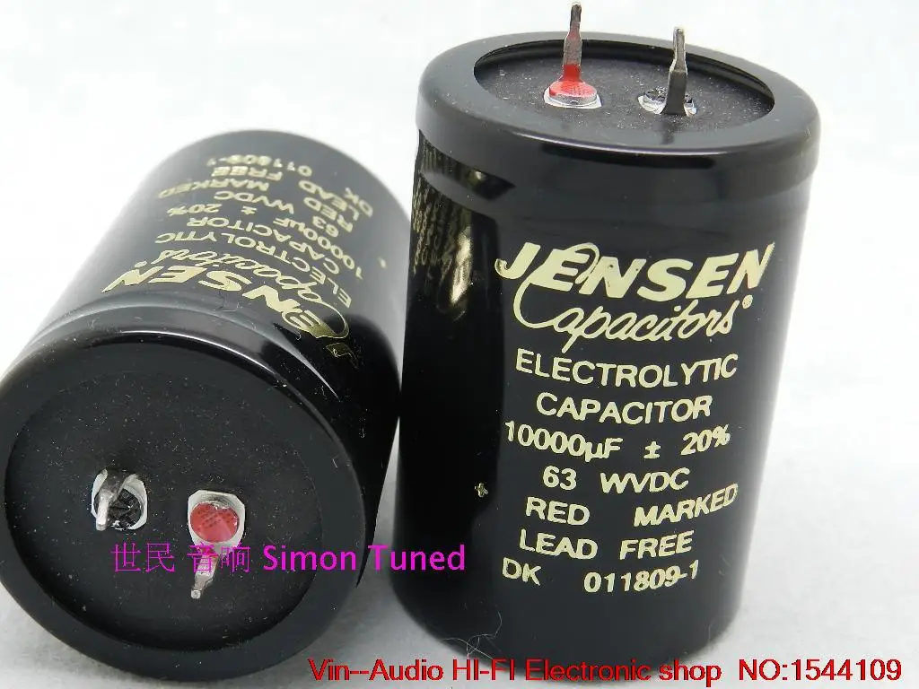 4pcs New Danish 10000uf/63v Jensen Fever Grade Electrolytic Capacitor
