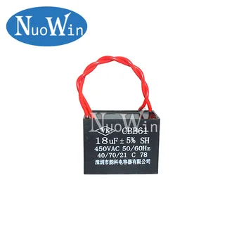 

1pc CBB61 18UF starting capacitance AC Fan Capacitor 450V CBB Motor Run Capacitor
