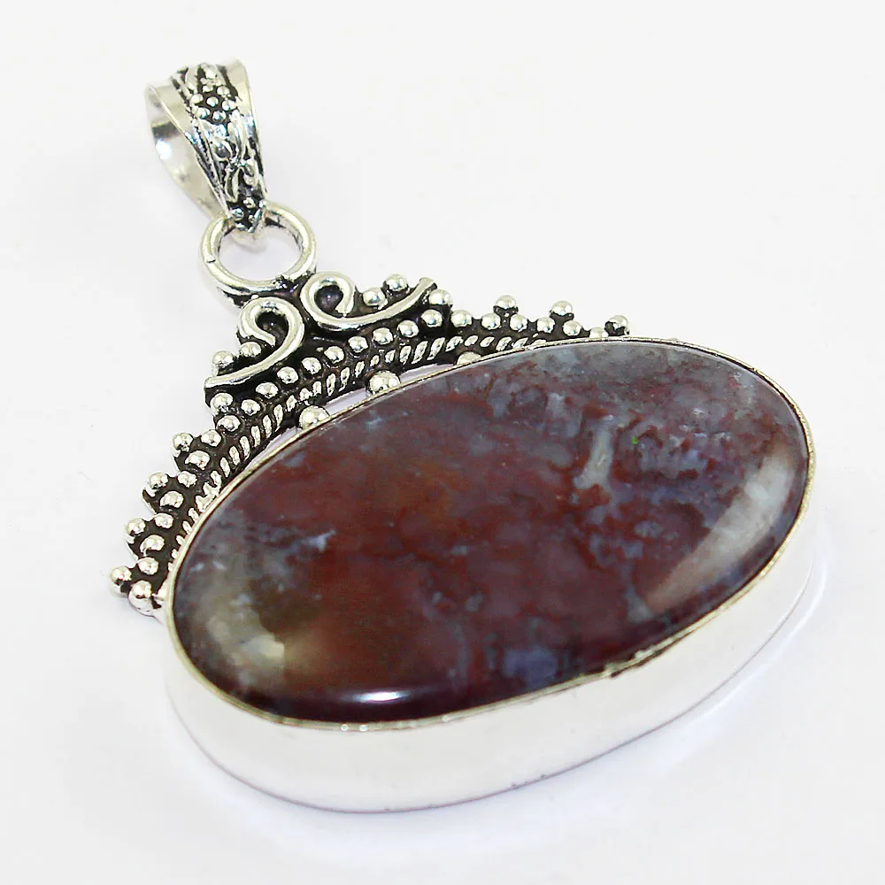 

Agates Pendant Silver Overlay over Copper 55mm, P1461
