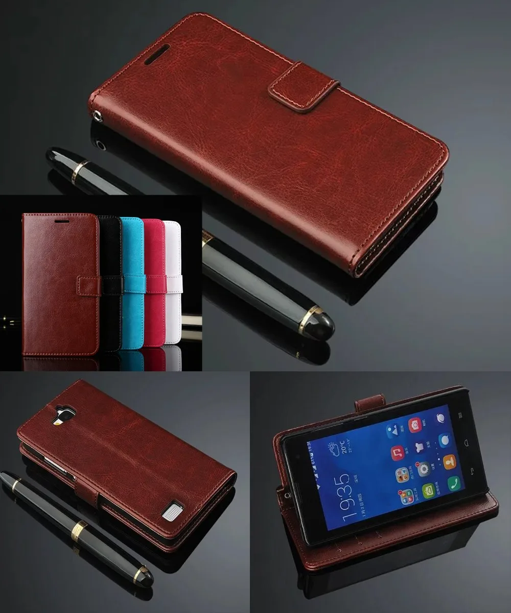 Флип-чехол для Huawei Honor 3C кошелек задняя крышка из искусственной кожи чехол