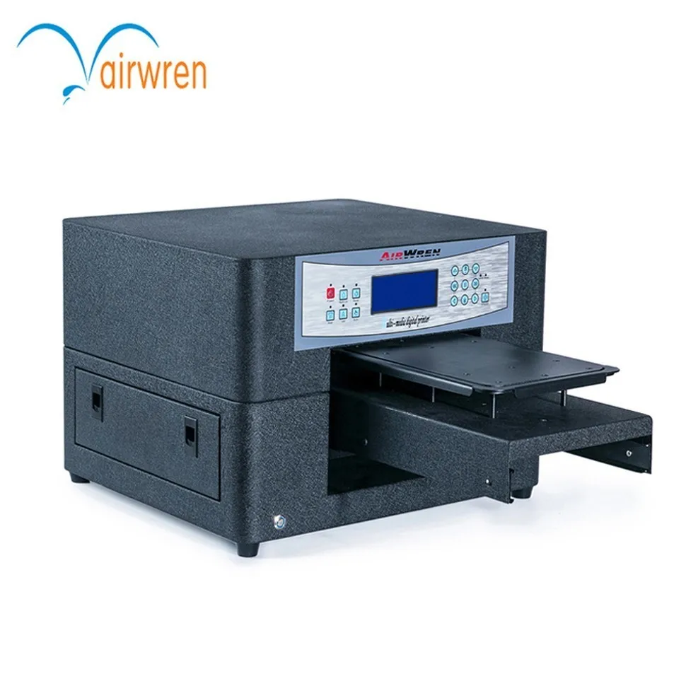 

High Durability Printing Effect A4 Size 6 Color DTG Flatbed T-shirt Printing Machine for Black and White Clothes