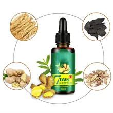 30 мл эффективная сывороточная эссенция для быстрого роста волос, 7 дней, имбирь, герминовая Сыворотка для роста волос, парикмахерское масло