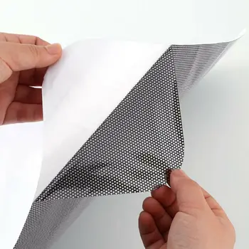 

Car Side Window Mesh Film Windshield Net Sun Shade Sticker UV with Small Holes Protection 2 Pcs Car Sun Shades Rear Window Cover