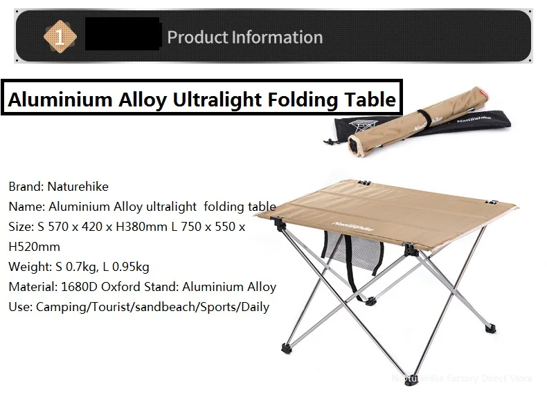 Mesa de Piquenique de Acampamento Mesa em um Bolsa-leve e Fácil de Transportar para Camping Dobrável Portátil Compacto Roll-up Caminhadas 2 Esporte e Lazer