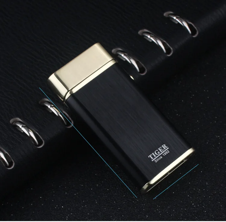 Tiger брендовая плазменная USB Зажигалка для деловых мужчин стиль Cigaratte ветрозащитная электрическая зажигалка Бесплатный лазерный логотип