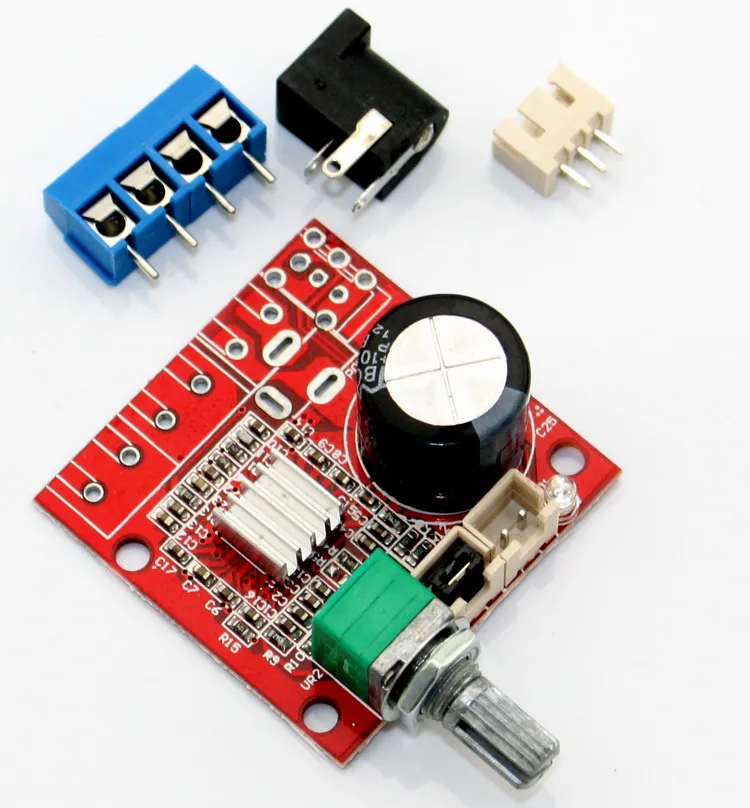 

DC12V 15W+15W PAM8610 HiFi mini digital power amplifier board