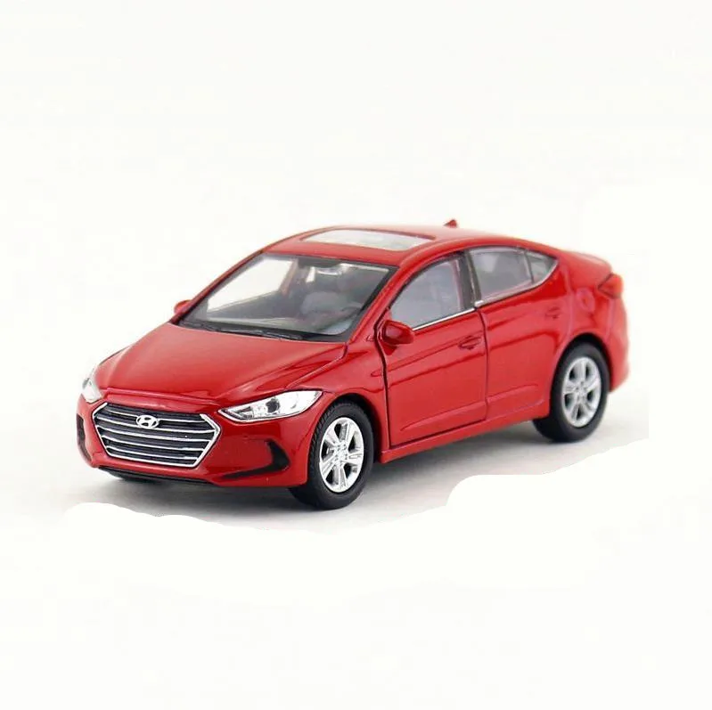 Высокая имитация Hyundai Elantra 1:36 весы из сплава тянущиеся модели игрушек литые под