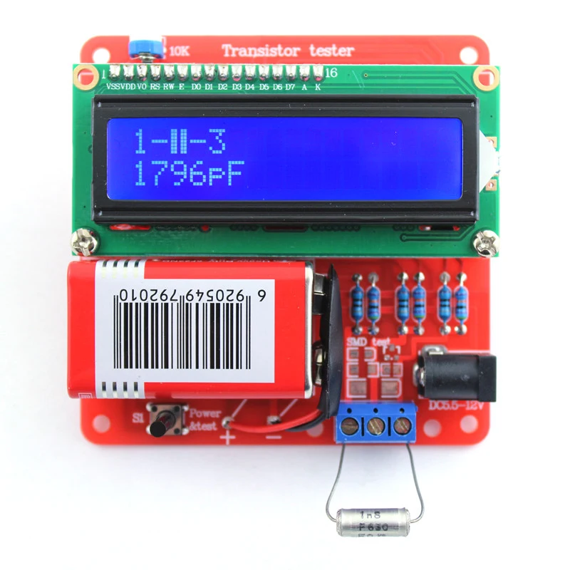 

High Quality NPN PNP Mosfet DIY Kit Capacitance ESR Inductance Transistor LC Resistor Meter Tester M168