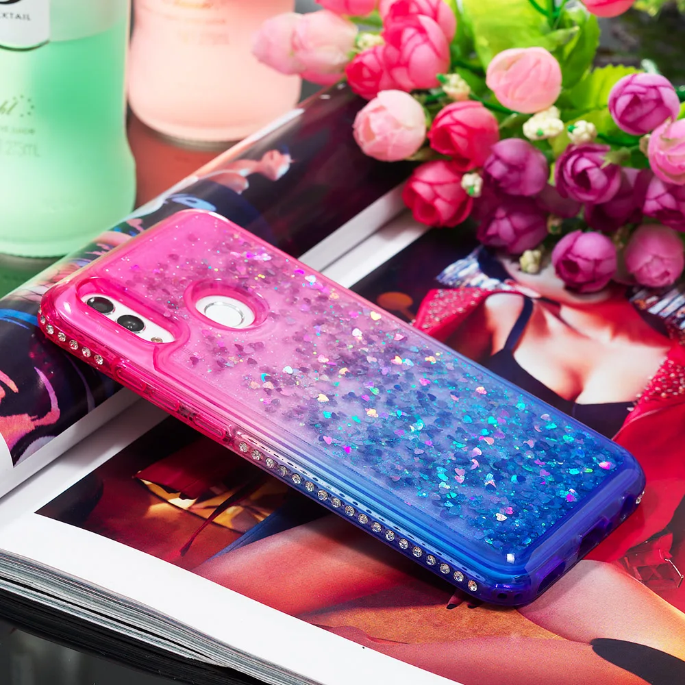 Diamond Glitter Case For Huawei P Smart Plus 2019 Gradient Bling Quicksand Soft Silicone Case for Huawei Honor 10 Lite Cover (2)