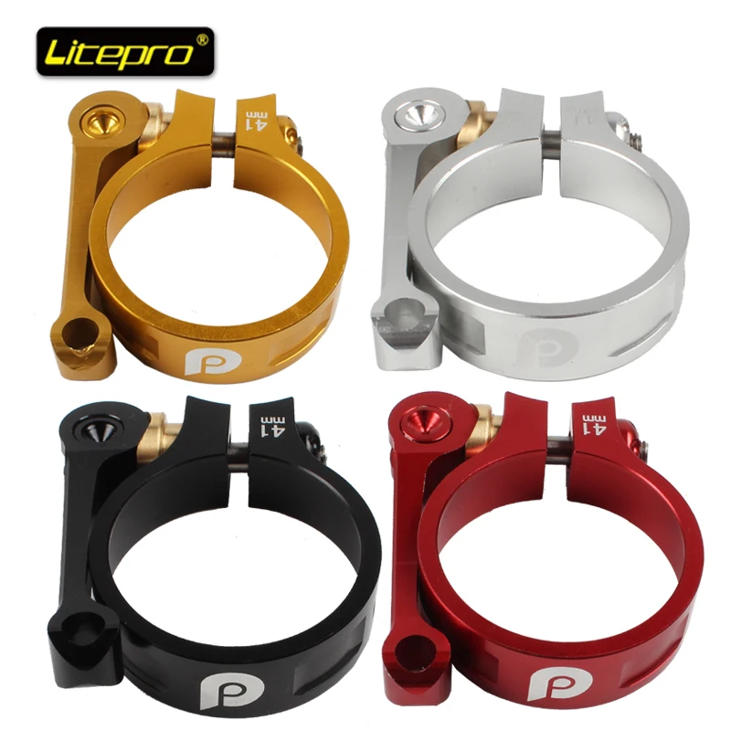 

litepro Foldable Bicycle Seatpost Clamp 41MM Bike Seat Clamp