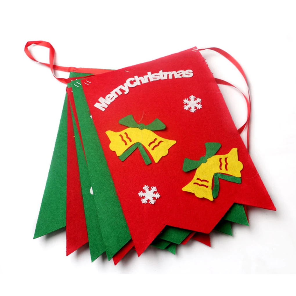 

Christmas Elk Bunting Banner Garland Hanging Flags Party Xmas Tree Decor Flag Christmas Drop 9 Kinds