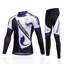 2017 New Winter Men Cycling Clothing Set Thermal Fleece Cycling Jersey Long Sleeve Mtb Ropa Ciclismo Hombre Bike Cycling Clothes arsuxeo tight running clothes cycling long sleeve jersey set wicking ciclismo ropa mtb clothing fitness long jersey sets for men