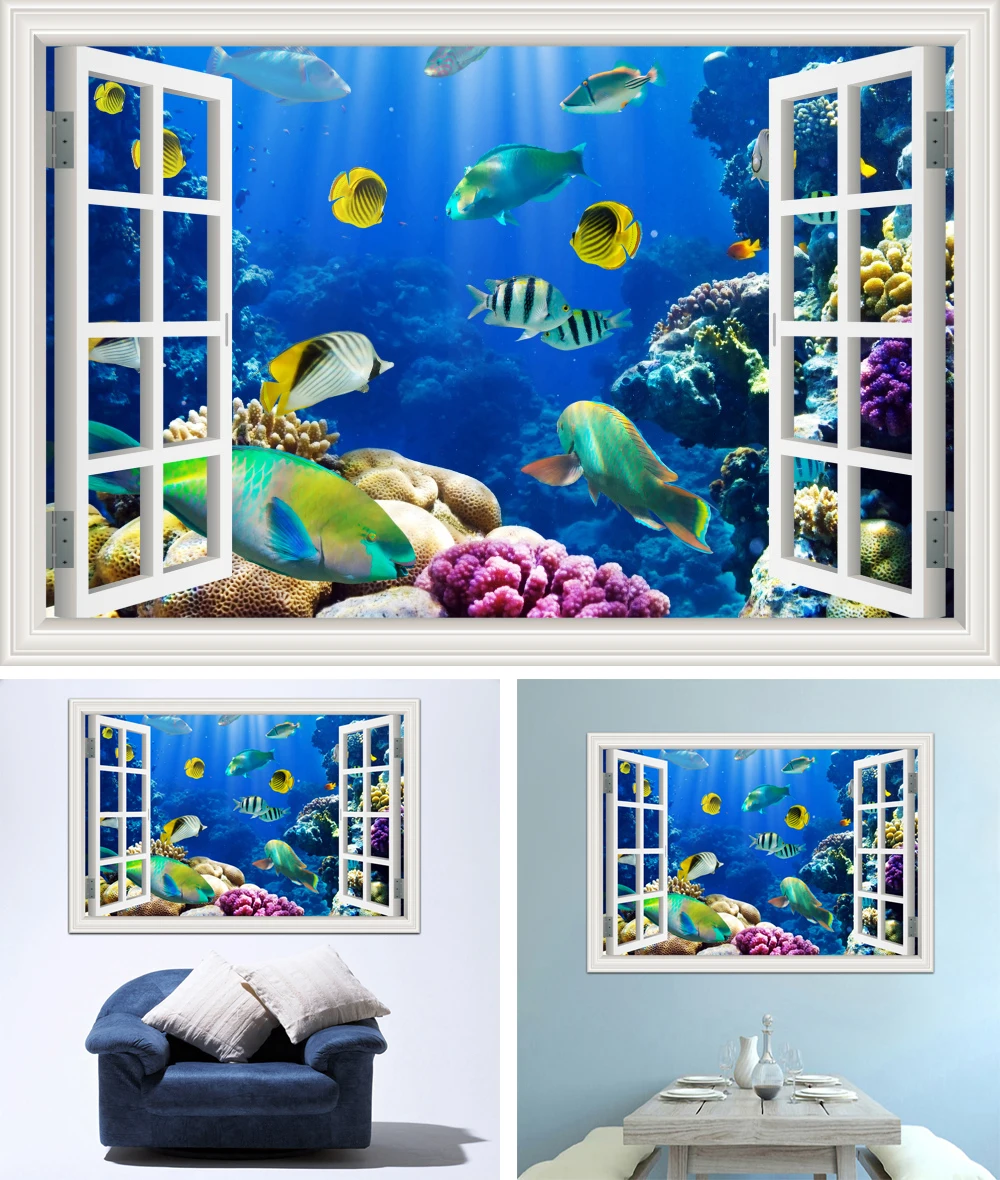 окон рыба. окон рыба. Fish window. декор для рыбок с окнами. фон рыбки.