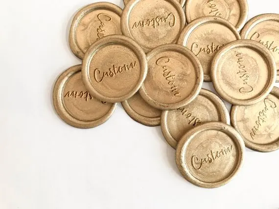 

Custom Logo Wax Seal Stickers, Business Logo Self Adhesive Wax Seals, Custom Branded Wax Stickers